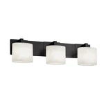 Justice Design Fusion Modular 3-LT Bath Oval, Opal/bk FSN-8923-30-OPAL-MBLK. Fixed Price $280.00.