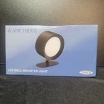Ametheus Led Black Wall Sconce Mounted Light 2 Pk W/ Remote. Fixed Price $22.69.