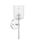 Capital Lighting 628511-449 Chrome Greyson Single Bathroom Sconce. Fixed Price $35.99.