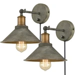 Vintage Farmhouse Wall Sconces Hardwired Or Plug-in Bedroom Bath Lamps S.... Fixed Price $91.73.