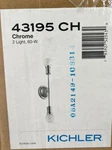 Kichler Armstrong Wall Sconce 2LT, Chrome - 43195CH. Fixed Price $62.99.