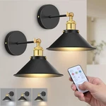 Zornlots Battery Operated Wall Sconce Set Of 2,VINTAGE Wireless Gold. Fixed Price $62.90.