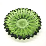 Vintage Hazel Atlas Light Green Round Glass Ashtray Trinket Dish Daisy Sunburst. Fixed Price $18.00.