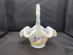 Fenton French Lavendar Opalescent 100 Yr Anniversary Basket Signed W/tag 5430 Wb. Fixed Price $97.40.