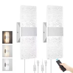 Plug In Wall Sconces With Adjustable 3000K-6500K Colors & 10%-100% Brightness.... Fixed Price $97.98.