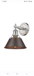 Golden Lighting 3306-BA1 Pw-rbz Orwell Bath Vanity. Fixed Price $50.00.