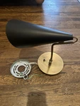 Clemente Wall Light Designed By Aerin Visual Comfort & Co. Black And Brass. Fixed Price $450.00.