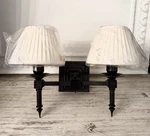 Restoration Hardware Rh Chase/ Evans Double Sconce W/ Shades Bronze New. Fixed Price $199.00.
