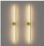 Coinmit 30W Gold Modern Wall Sconces Set Of Two 3000K 40IN Hardwired Black Bath. Fixed Price $79.99.