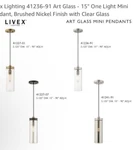 Livex Lighting - Art Glass Mini Pendant Coastal Style 5.13 Inches. Fixed Price $70.85.