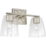Capital Lighting Bathroom Vanity Antique Silver 2 Bulb 15 Inch Sylvia. Fixed Price $45.00.