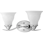 Progress Lighting, P3191-15, Trinity, Chrome 2 Vanity Light, Dimmable, Nib. Fixed Price $60.00.