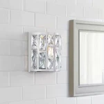 "home Decorators Kristella 1-LIGHT Chrome Wall Sconce Elegant Indoor Lighting". Fixed Price $26.99.