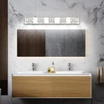Vanity Lights Over Mirror Chrome, Zuzito Modern Crystal 5 Led Bathroom. Fixed Price $80.74.