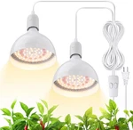 Led Grow Light Bulb, 50W (2 X 25W) Full Spectrum, With 16.4FT Power Cord. Fixed Price $59.99.