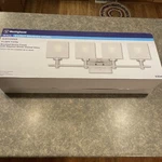 Westinghouse 63041 Alexander Four Light Indoor Wall Fixture Brushed Nickel. Fixed Price $100.00.