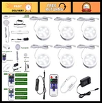 Dimmable Led Under Cabinet Lighting With Rf Remote Control, 6 Puck Lights, 12W,. Fixed Price $47.69.