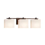 Justice Design Fusion Bath Bar In Dark Bronze FSN-8443-55-OPAL-DBRZ. Fixed Price $318.00.