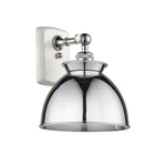 Innovations Adirondack 1LT 8" Wall Sconce, White/chrome 516-1W-WPC-M14-PC. Fixed Price $181.28.