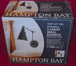 Hampton Bay Stonedale 1-LIGHT Wall Sconce 1007 427 384 Matte Black New In Box. Fixed Price $13.49.