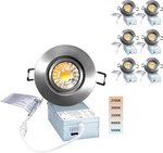 Popanu 3 Gimbal Led Recessed Light 5CCT Dimmable Bronze 6 Pack 8W. Fixed Price $65.99.