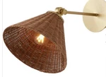 Quorum International 5393-80 Wicker Wall Mount Light Aged Brass No Shade. Fixed Price $55.00.