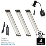Lightkiwi K4224 6 Inch Cool White Led Under Cabinet Lighting - 3 Panel Kit. Fixed Price $34.99.