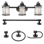 Globe Electric 51549 Bayfield 3 Light 24"W Led Vanity - Bronze. Fixed Price $119.03.