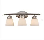 Trans Globe Ashlea 22 In. 3-LIGHT Brushed Nickel Bathroom Vanity. Fixed Price $32.06.