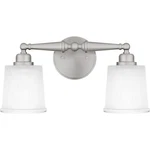 Brushed Nickel Two Light Bath From The Cecilia Collection. Fixed Price $189.99.