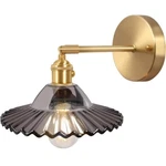 Vintage Wall Sconces With Grey Lotus Glass Lampshade 180 Degree Adjustable Br.... Fixed Price $25.89.