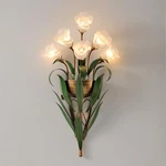 Elegant Vintage Flower Wall Sconce With Frosted Glass Shade For Any Room. Fixed Price $228.99.