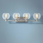 Kichler Harmony 33 1/2"W Brushed Nickel 4-LIGHT Bath. Fixed Price $249.97.