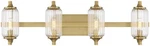 Savoy House 8-3024-4 Holton Light 32"W Vanity Brass. Fixed Price $364.00.
