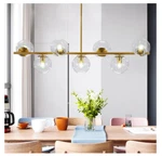 Kco Lighting 7-LIGHT Clear Glass Globe Sputnik Chandelier Led Mid Century Gold. Fixed Price $86.21.