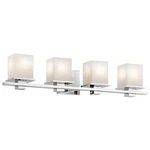 Kichler Lighting Tully Collection 4-LIGHT Chrome Bath/vanity. Fixed Price $422.95.