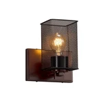 Justice Design Wire Mesh Era 1-LIGHT Sconce, Bronze MSH-8441-15-DBRZ. Fixed Price $196.20.