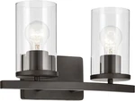 Kichler 45496 Crosby 2 Light 16"W Vanity - Bronze. Fixed Price $99.98.