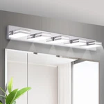 5 Lights 40'' Led Silver Modern Vanity Bathroom Mirror Wall Lamp Fixture. Fixed Price $96.99.