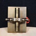 Pottery Barn Mallory Crystal Bath Sconce In Tumbled Brass. Fixed Price $50.00.
