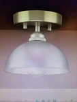 Yosoan Semi Flushmount Industrial Ceiling Light, 1-LIGHT Silvertone Sale 5/25. Fixed Price $19.99.
