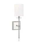 Capital Lighting 1-LIGHT Wall Sconce Brushed Nickel 628413BN-684 White Shade. Fixed Price $149.99.