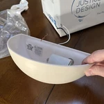Justice Design Ambiance Small Quarter Sphere Wall Sconce Bisque. Fixed Price $45.00.