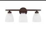 Homeplace Jameson Vanity Light Fixture, 21 L, Bronze, 114331BZ-333, Sealed Box. Fixed Price $90.00.