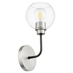 Quorum Clarion Light Wall Mount, Noir/satin Nickel 572-1-6965. Fixed Price $49.99.