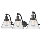 Innovations 3-L Lg Cone 28" Bath, Orb/seed 515-3W-OB-G44-LED. Fixed Price $635.36.
