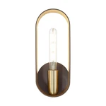 Livex Lighting 45762 Ravena 13" Tall Wall Sconce - Bronze With Antique Brass. Fixed Price $112.57.
