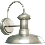 Brookside 1-LIGHT Antique Nickel Farmhouse Outdoor Medium Wall Lantern Pl. Fixed Price $179.00.