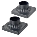 Pier Mount Base 2 Pack,cast Aluminum Outdoor Post Light Adapter For Deck Porc.... Fixed Price $33.40.