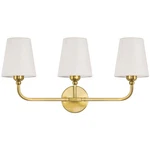 Kvhiiw Bathroom Vanity Light, Brushed Gold Fixtures, 3LIGHT Li.... Fixed Price $81.05.